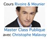Master Class Publique avec Christophe Malavoy - Théâtre de Nesle - grande salle 