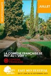 La Comédie Française se met au vert : Des jours d'une stupéfiante clarté par Éric Genovèse - Théâtre de Verdure-jardin Shakespeare