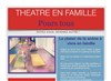 Cours de théâtre en famille - Espace Vasarely
