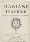 La Mariane : Tragédie - Théâtre du Nord Ouest