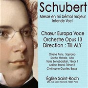 Schubert : Messe en mi bémol majeur et Intende Voci Eglise Saint Roch Affiche