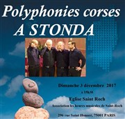 Polyphonies corses A Stonda Eglise Saint Roch Affiche