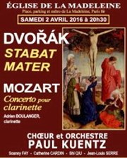 Dvorak : Estabat Mater / Mozart : Concert pour Clarinette Eglise de la Madeleine Affiche