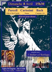 Oeuvres pour Choeur : Purcell / Carissimi / Bach Eglise Saint-Eugne Sainte-Ccile Affiche