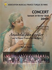 Chants d'Anatolie - Anadolu'dan ezgiler Espace Reuilly Affiche
