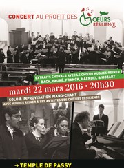 Concert gala Choeurs Hugues Reiner et Résilience Temple de Passy Affiche