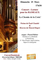 Concert d'Orgue pour les Rameaux Eglise du Couvent des Dominicains Affiche