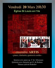 Quatuor à cordes, Piano & Clarinette Eglise Saint Louis en l'le Affiche