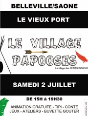 Village papoose - les petits indiens Vieux port de Belleville Affiche