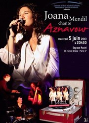 Joana Mendil chante Aznavour Espace Rachi Affiche