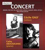 Concert violon piano Cécile Galy & Cathy Abousalihac ECMJ Barbizon Affiche