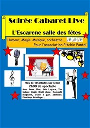 Soirée Cabaret live Salle des ftes de l'Escarne Affiche