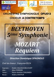 Beethoven 5ème Symphonie / Mozart Requiem Eglise Notre Dame des Blancs Manteaux Affiche