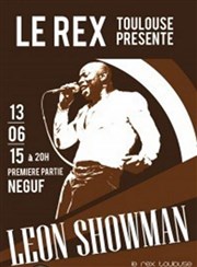 Léon showman + 1ère partie Neguf Le Rex de Toulouse Affiche