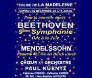 Beethoven et Mendelssohn Eglise de la Madeleine Affiche