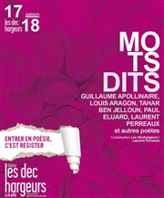 Mots dits Les Dchargeurs - Salle Vicky Messica Affiche