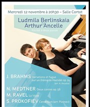 Ludmila Berlinskaïa & Arthur Ancelle - Récital à deux pianos Salle Cortot Affiche