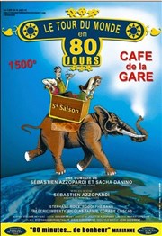 Le tour du monde en 80 jours Caf de la Gare Affiche