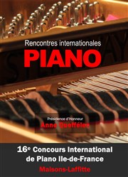 Rencontres Piano IDF : 16e concours de classe internationale Salle Malesherbes Affiche
