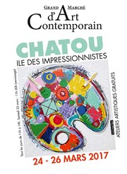 Grand marché d'art contemporain | 17ème édition Ile des Impressionnistes Affiche