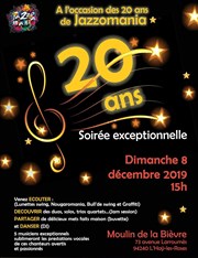 20ème anniversaire de Jazzomania Moulin de la Bivre Affiche
