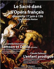Le Sacré dans l'Opéra français Comdie Nation Affiche