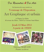 Vernissage expo Art Graphique et Urbain, animation musicale, dégustation... Espace Les Belay Affiche