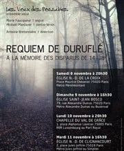 Requiem de Duruflé glise Notre Dame de La Croix de Mnilmontant Affiche