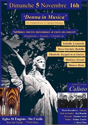 Donna in Musica | les Compositrices à l'époque baroque Eglise Saint-Eugne Sainte-Ccile Affiche