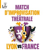 Match d'improvisation théâtrale Lyon vs France Transbordeur Affiche