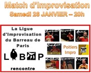 Match d'Improvisation Ligue d'Improvisation du Barreau de Paris et Poitiers Impro Salle du Patronage Lac du XVme Affiche