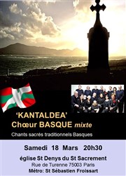 Chants sacrés traditionnels basques Eglise St Denys du St Sacrement Affiche