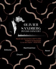 Olivier Sandberg joue Debussy Ravel Chopin Rachmaninoff Thtre le Ranelagh Affiche