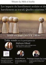 Conférence sur le harcèlement scolaire et le harcèlement en entreprise Thtre Le Mlo D'Amlie Affiche