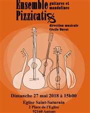 Ensemble Pizzicatis Mandolines et Guitares Eglise Saint Saturnin Affiche