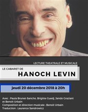 Le Cabaret de Hanoch Levin ECUJE Affiche