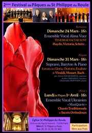 Dimanche de Pâques: Récital; Soprano, Baryton & Piano glise St Philippe du Roule Affiche