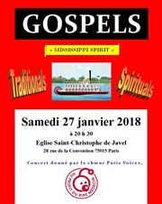 Gospels Mississippi spirit Eglise Saint-Christophe de Javel Affiche