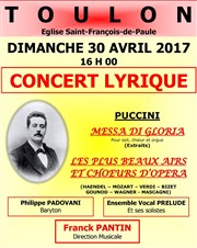 Missa di gloria de Puccini et les plus beaux airs d'opéras Eglise saint franois de paule Affiche
