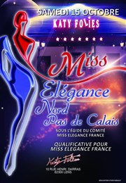 Election Miss Elégance Nord Pas de Calais 2016 Cabaret Katy Folies Affiche