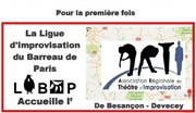Match d'improvisation Ligue Barreau Paris (LIBAP) & Association Régionale de Théâtre d'Improvisation de Besançon (ARTI) Salle du Patronage Lac du XVme Affiche