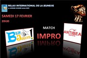 Spectacle d'improvisation : Match Ben Jugat / Antibéa Relais International de la Jeunesse - CLAJ Affiche