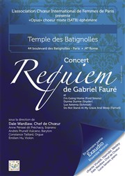 Requiem Faure | Opus printemps 2017 Temple des Batignolles Affiche