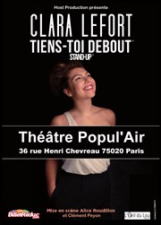 Clara Lefort dans Tiens-toi debout (Stand-up) Thtre Popul'air du Reinitas Affiche