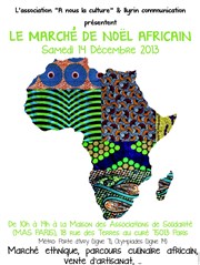 Le Marché de Noël africain Maison des associations de solidarit Affiche