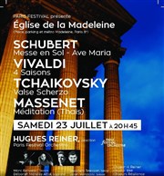 Hugues Reiner/Schubert/Vivaldi/Tchaikovsly/Massenet Eglise de la Madeleine Affiche