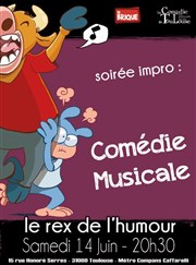 Soirée impro comédie musicale | par La Brique La Comdie de Toulouse Affiche