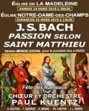 Bach - Passion selon Saint Matthieu Eglise de la Madeleine Affiche