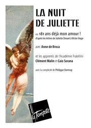 La Nuit de Juliette Thtre de la Tempte - Cartoucherie Affiche