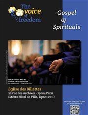 The Voice of Freedom : Concert Gospel & Spirituals Eglise des Billettes Affiche